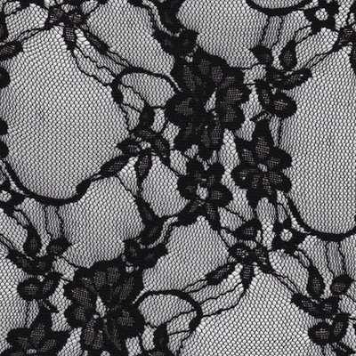 black lace fabric with flower pattern - Stock Photo - iStock